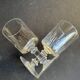 6 wine glasses – light cut crystal