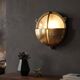 Lampada a Paratia Nautica Vintage in Ottone Massiccio – Stile Industriale A