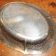 Silver metal bread basket