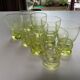 Verres à liqueur jaune fluo