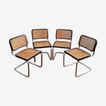 4 Cesca chairs Marcel Breuer