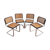4 chaises Cesca de Marcel Breuer