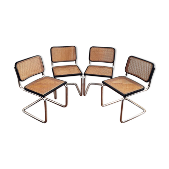 4 Cesca chairs Marcel Breuer