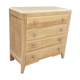 Chest of drawers 4 drawers oak feet compass vintage raw wood