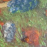 Table oil on wood park view