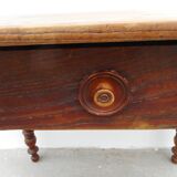Old wooden desk table
