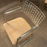 Set of 7 vintage space age plexi chairs