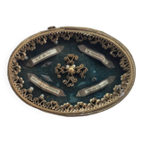 Reliquaire ancien XIXe Saint Francois de Sales, sainte vierge