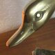 Vase cygne en laiton massif