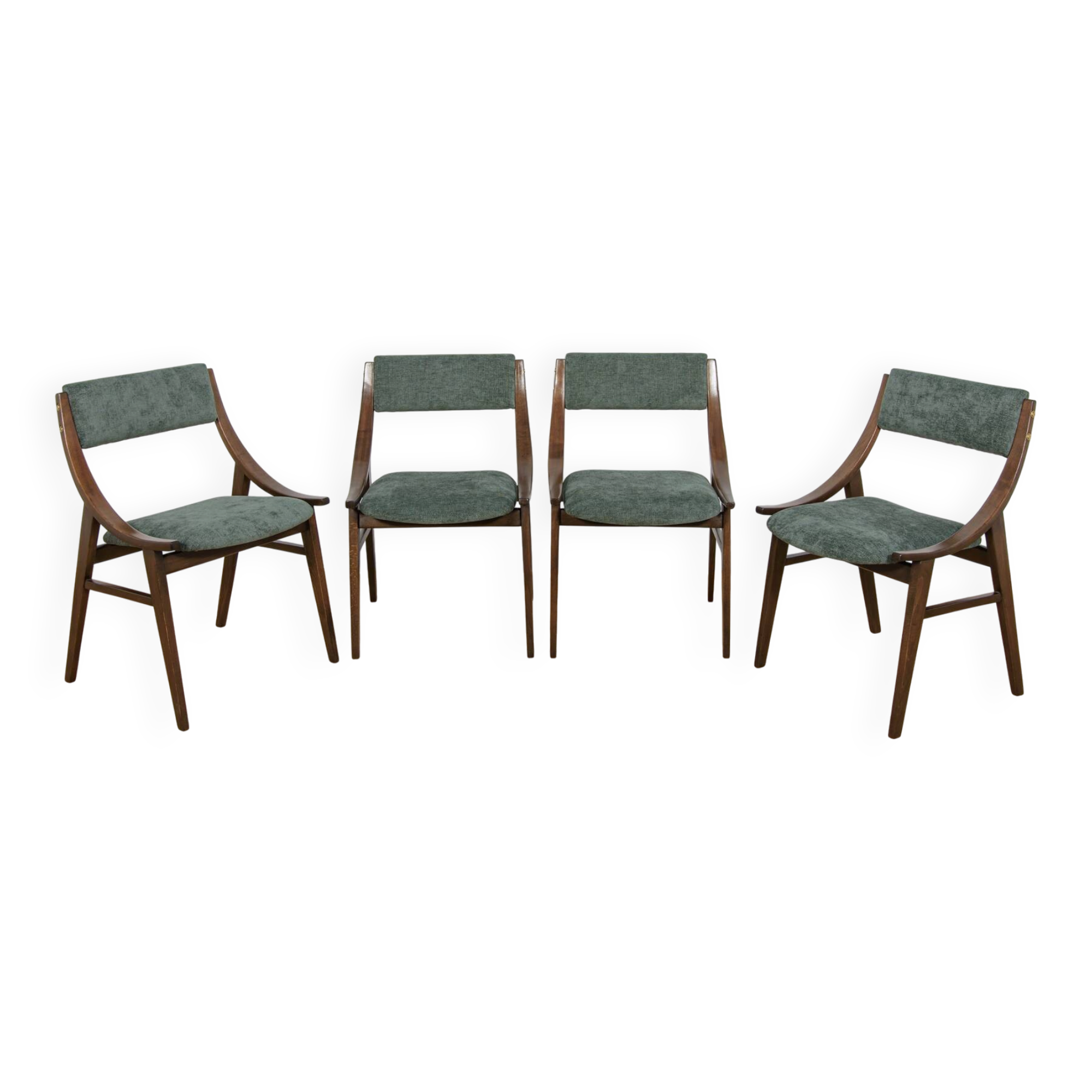 Ski jumper chairs by Juliusz Kędziorek for Zamojska, Poland, 1970s, set of 4