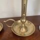Pair of brass candle holders