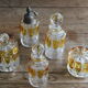 Ensemble de flacons de toilette art déco en cristal