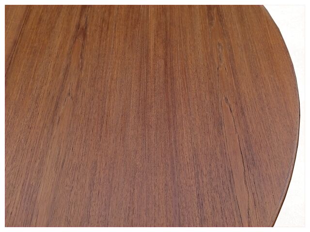 Danish round table by Oluf Th. Larsen Scandinavian teak vintage 1960