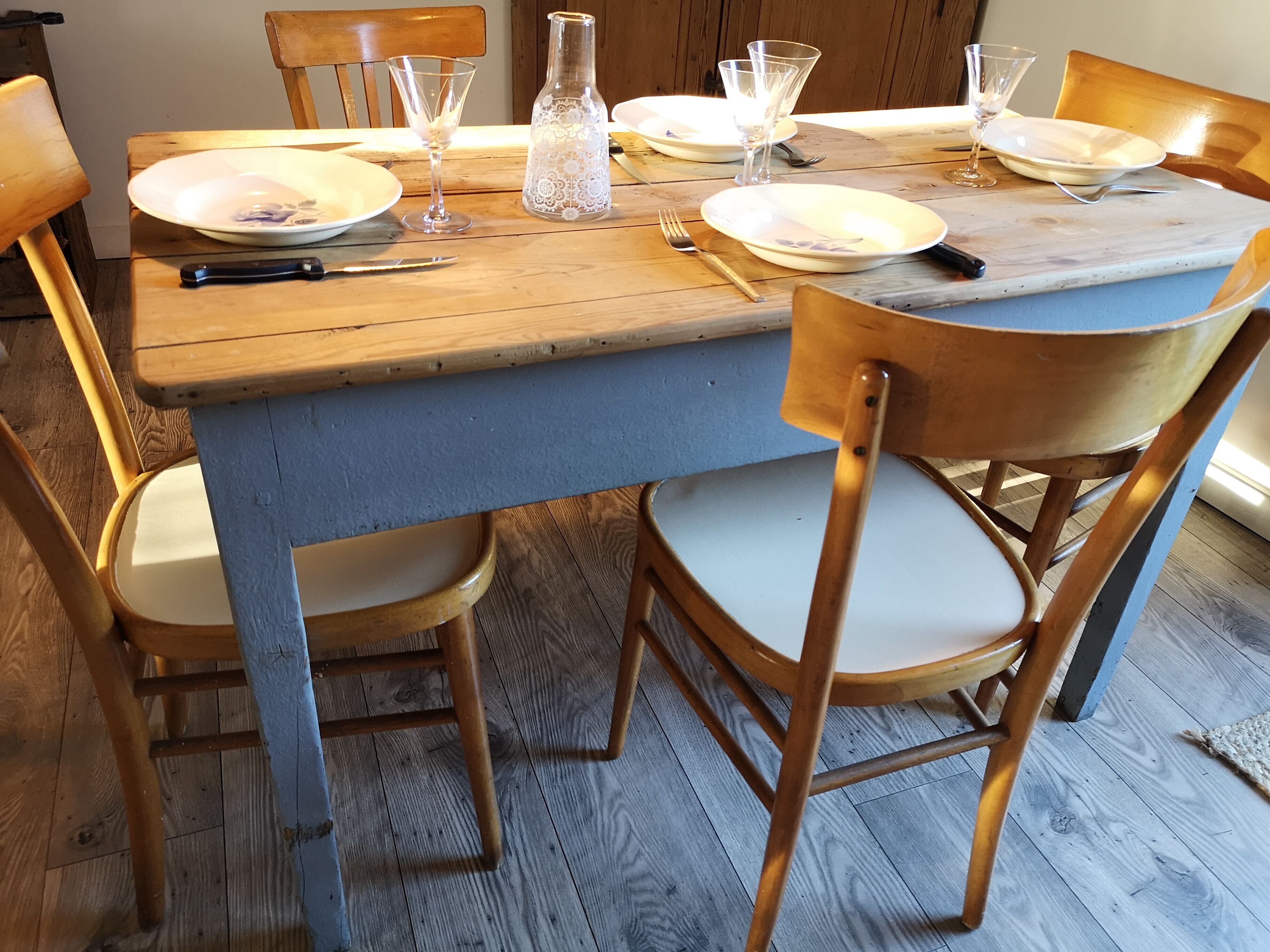 Vintage farm table