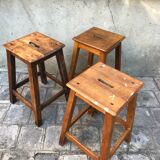 1950 wooden handle stools