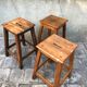 Tabouret en bois à poignée 1950