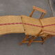 Chaise longue en osier