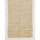 Minimalist Vintage Handknotted Ivory Tulu Runner Rug, 100% Undyed Mohair Wool