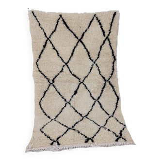 Handmade Moroccan Berber rug 152 X 91 CM