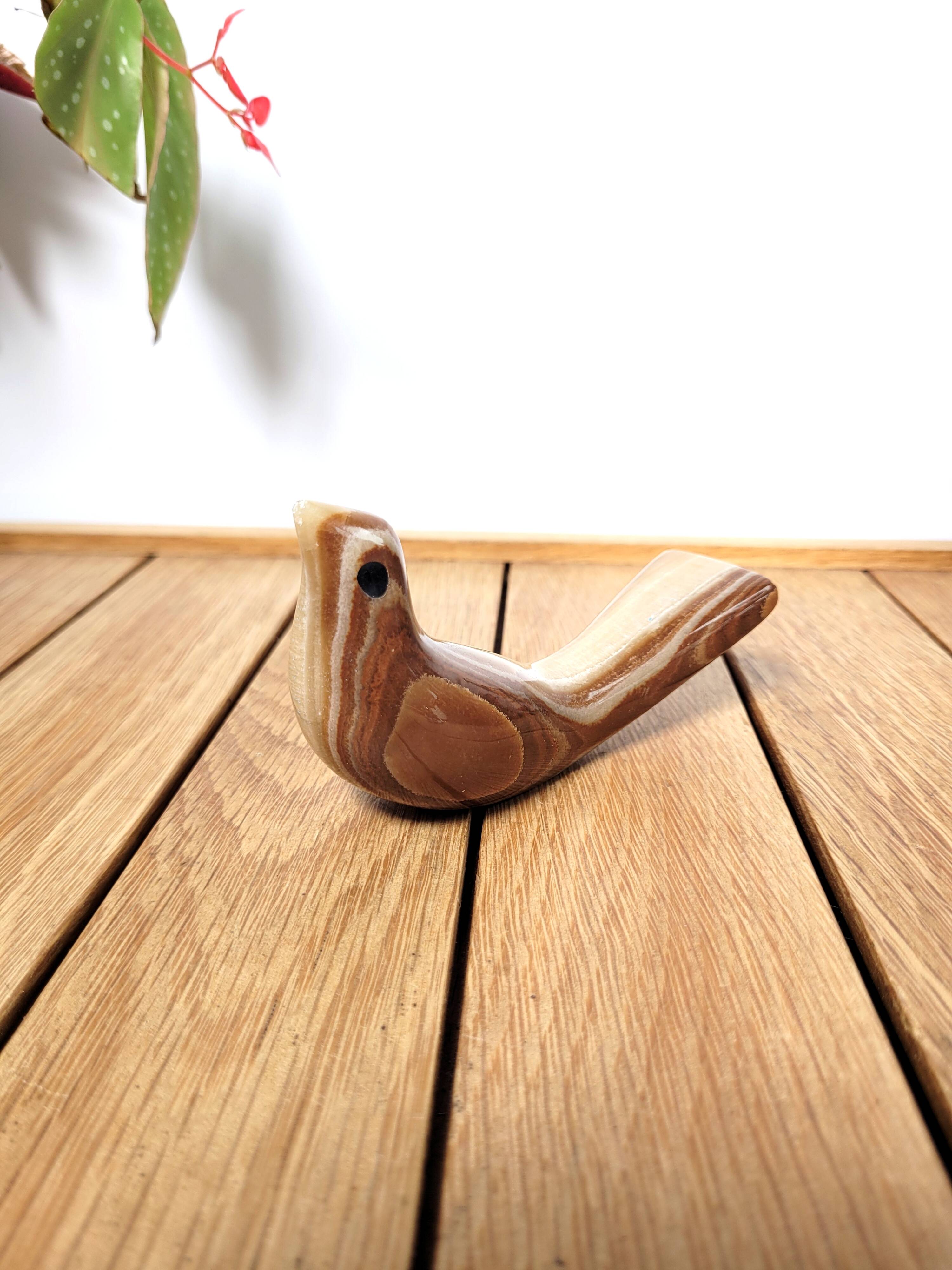 Onyx bird paperweight