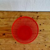 Vintage Syla orange waste paper basket