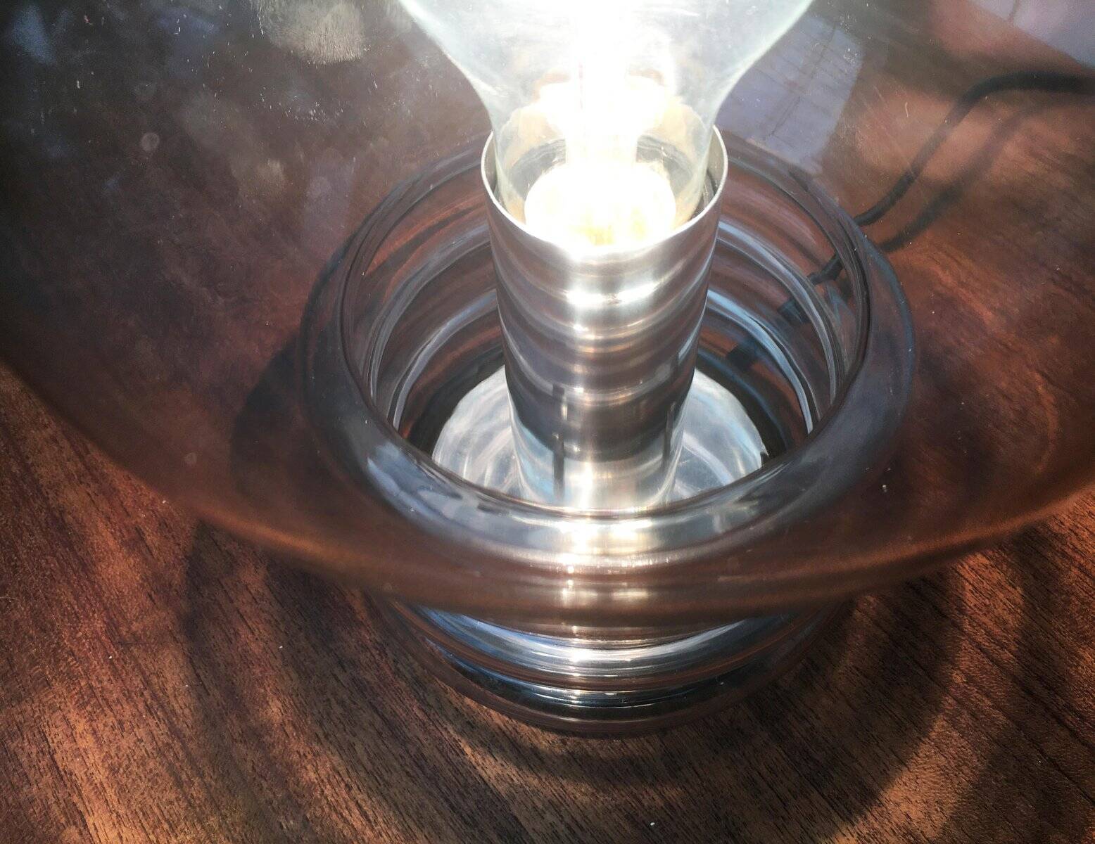 Vintage 1970s German space age table lamp by Limburg.