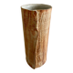 Vase céramique contemporaine grès strié drapé signé