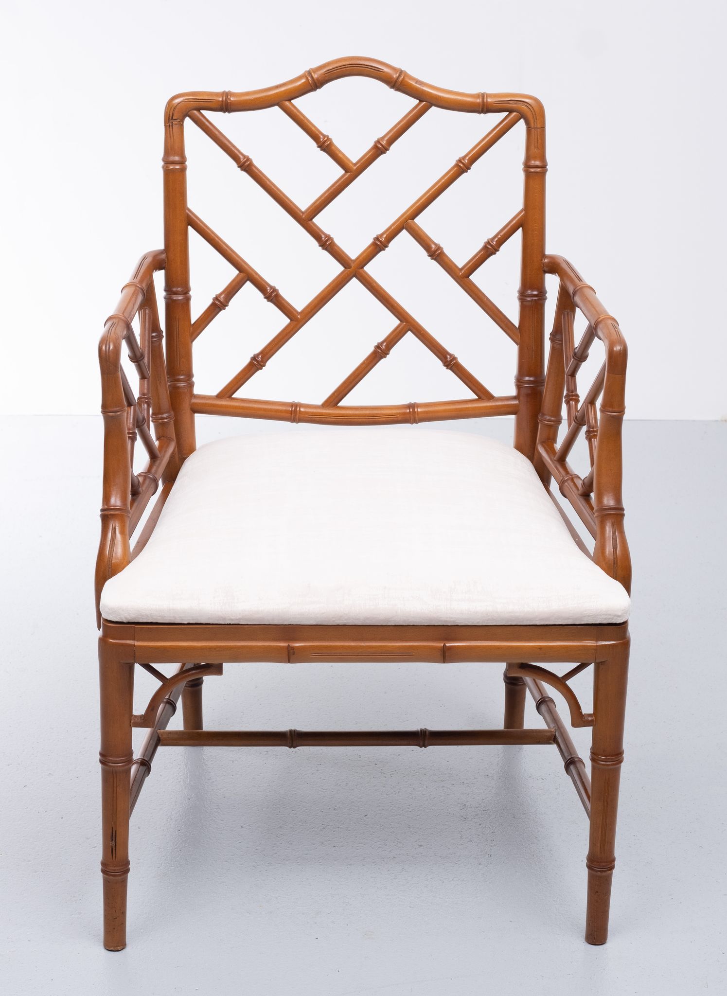 Chaises chinoises en faux bambou de style Chippendale du 20ème siècle