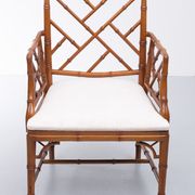 Chaises chinoises en faux bambou de style Chippendale du 20ème siècle
