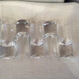 Suite of 9 glass liquor shot glasses