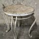 White wrought iron chair - 1940/1950
