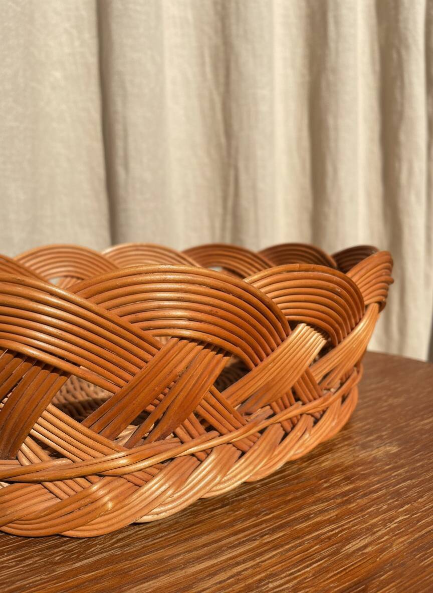 Vintage wicker basket