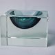 Ashtray Sommerso cubic gray by Seguso, Murano, Italy, 1970