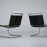 MR30/5 Tubular Steel Arm Chair by Ludwig Mies van der Rohe for Knoll Set of