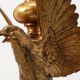 Hollywood Regency lamp with Eagle by Deknudt, Belgium ca. 1980