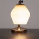 Danish Brass and Opaline Glass Desk Lamp, circa 1930s