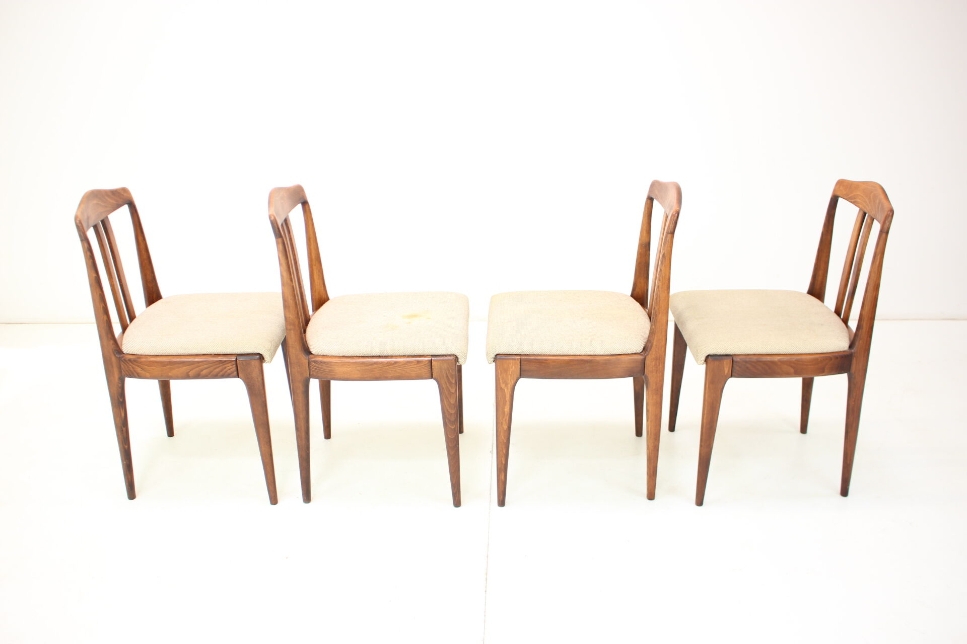 Set of Four Dining Chairs by Drevotvar, Czechoslovakia, 1970