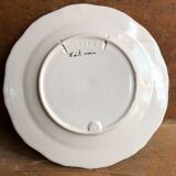 Old decorative plate Quimper France style ceramic vintage rooster design