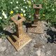 Financial-style candle holders in gilded bronze