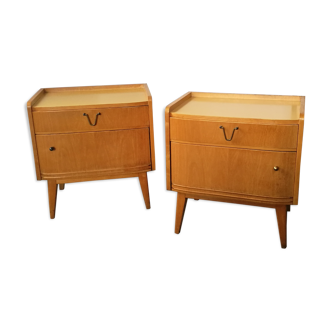 Paire de chevets vintages