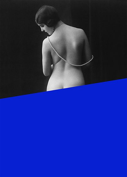 Vintage photography woman back Belle Époque 1930 - A3