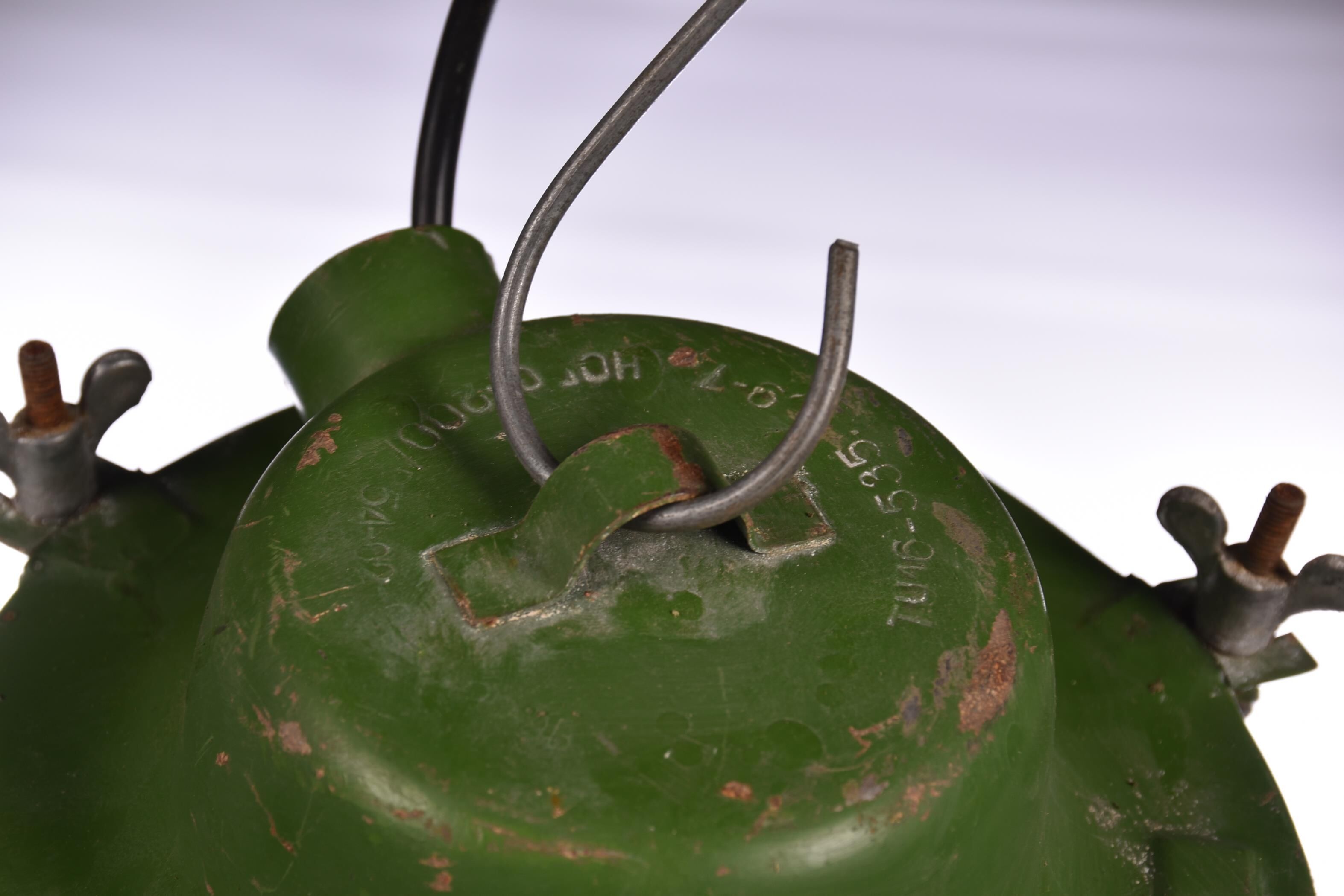 Suspension industrielle vintage vieille lumière