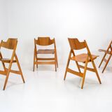 Set of 4 Egon Eiermann SE18 Folding Chairs