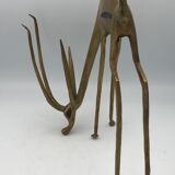 Gazelle ou antilope d’afrique, en laiton massif