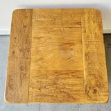 Square Wooden Coffee Table with Shelf