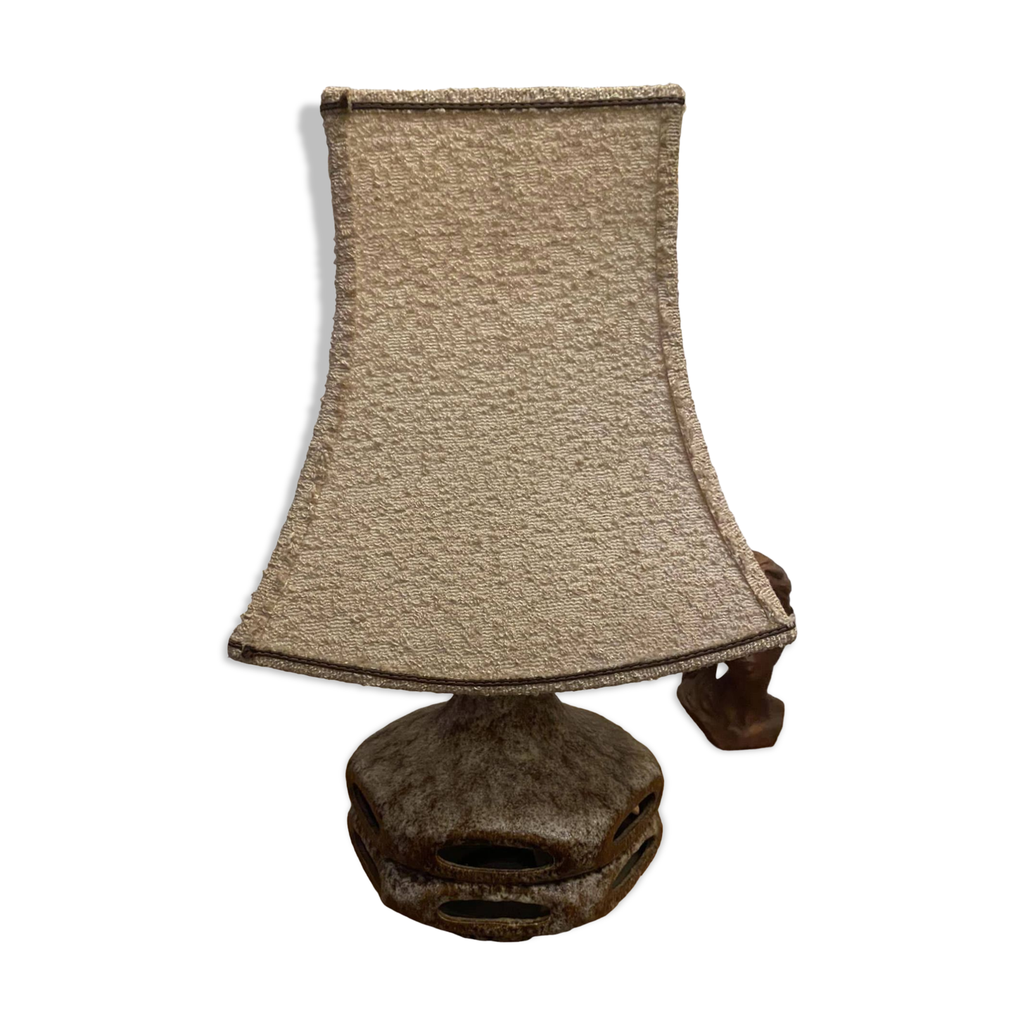 German fat lava ceramic lamp West Germany Stein Keramik 6620 (1950s)