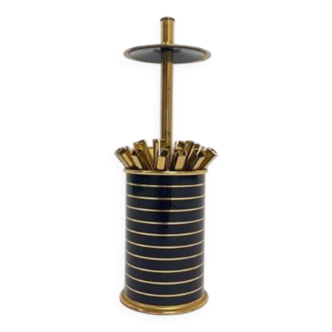 Porte-cigarettes noir et doré, 1960