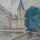 Tableau du pont Saint Michel à Paris, 1950