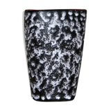 Ceramic vase with granite effect and pink background
