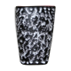 Ceramic vase with granite effect and pink background
